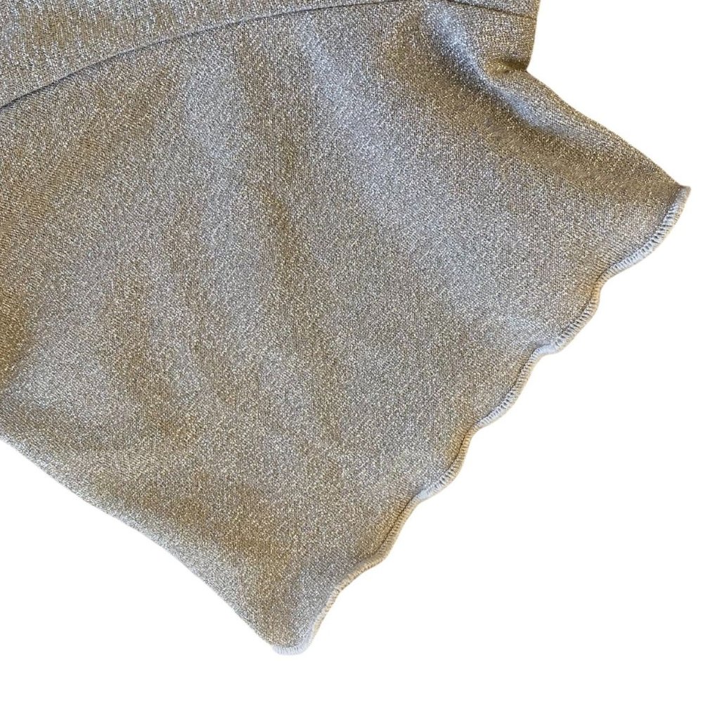 URBAN OUTFITTERS Gold Shimmer Top SIZE M - Picture 2 of 4